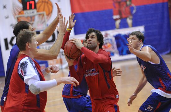 Basketball. CSKA basketball team training