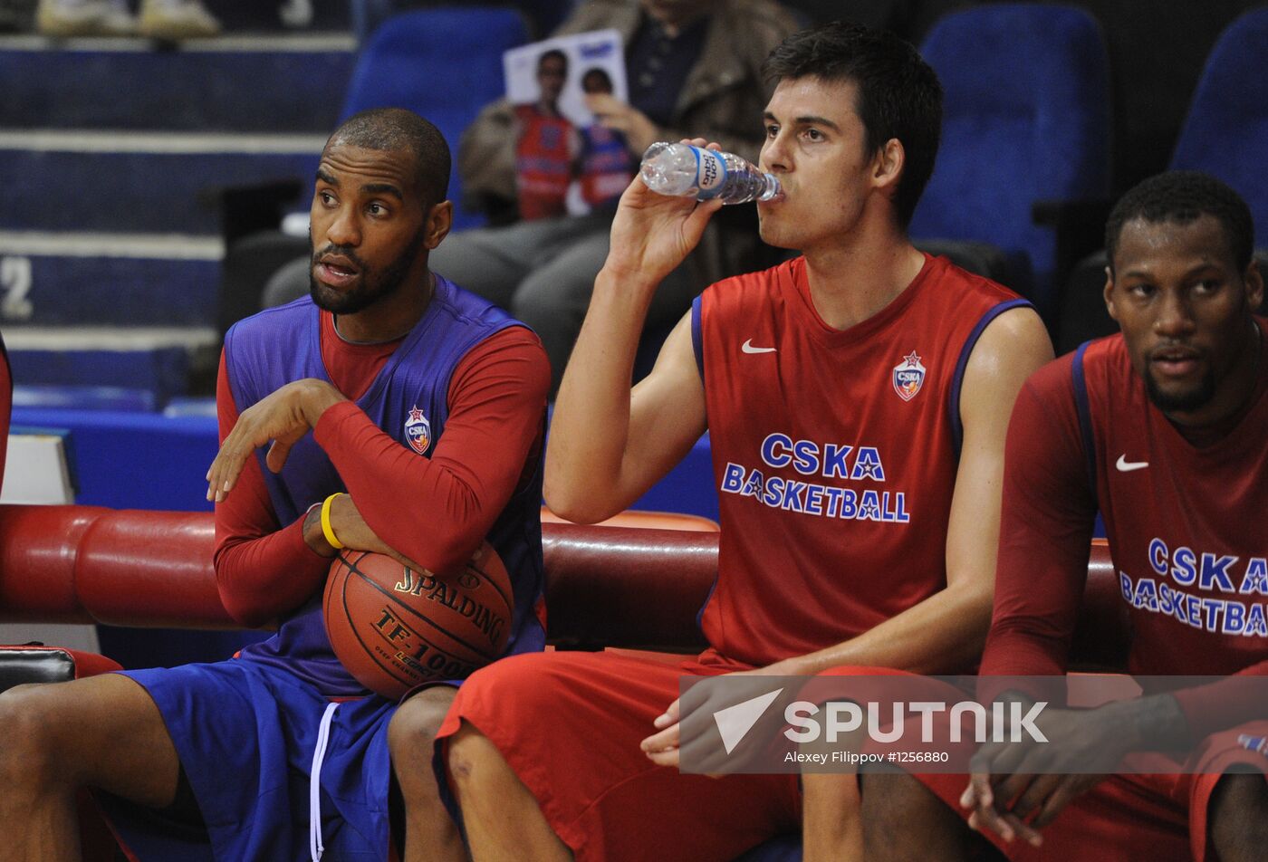 Basketball. CSKA basketball team training