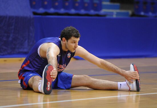 Basketball. CSKA basketball team training