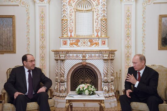 Vladimir Putin meets with Nouri al-Maliki in Novo-Ogaryovo