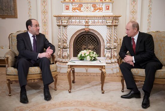 Vladimir Putin meets with Nouri al-Maliki in Novo-Ogaryovo