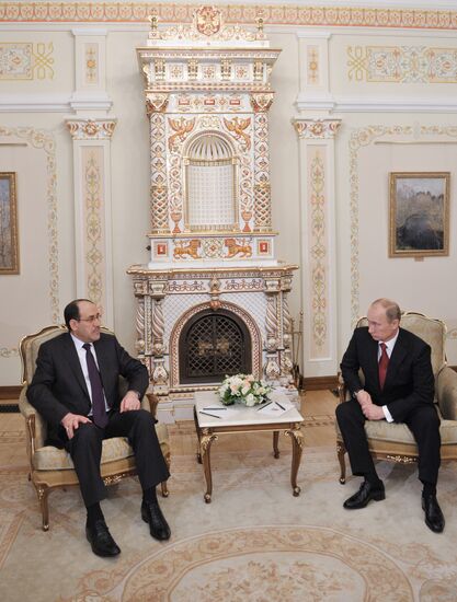 Vladimir Putin meets with Nouri al-Maliki in Novo-Ogaryovo