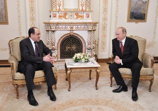 Vladimir Putin meets with Nouri al-Maliki in Novo-Ogaryovo