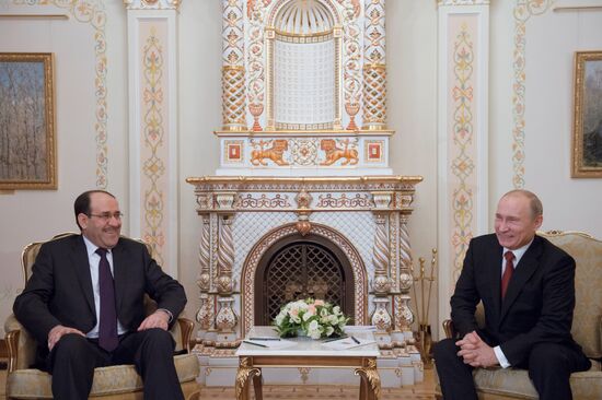 Vladimir Putin meets with Nouri al-Maliki in Novo-Ogaryovo