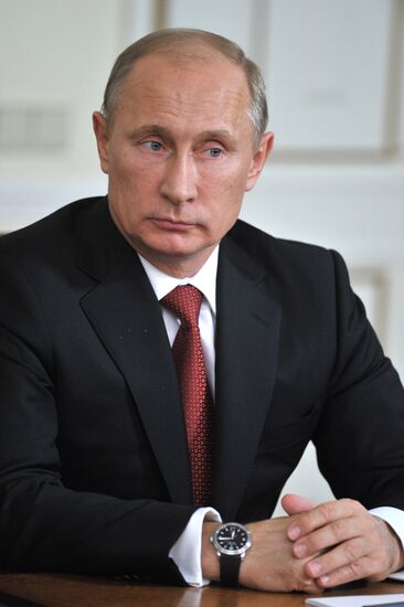 Vladimir Putin meets with Nouri al-Maliki in Novo-Ogaryovo