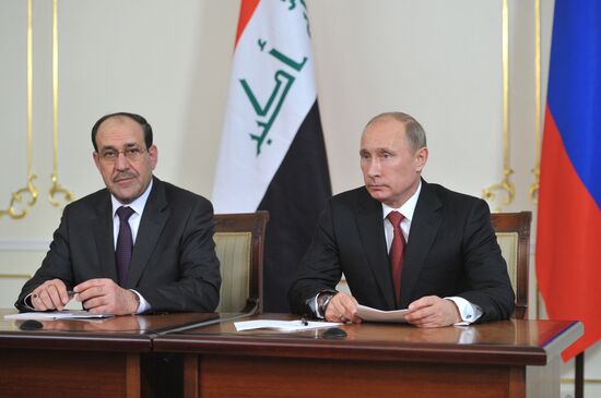 Vladimir Putin meets with Nouri al-Maliki in Novo-Ogaryovo