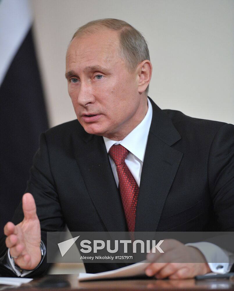 Vladimir Putin meets with Nouri al-Maliki in Novo-Ogaryovo