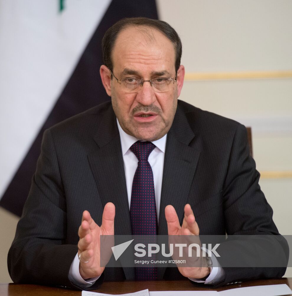 Vladimir Putin meets with Nouri al-Maliki in Novo-Ogaryovo
