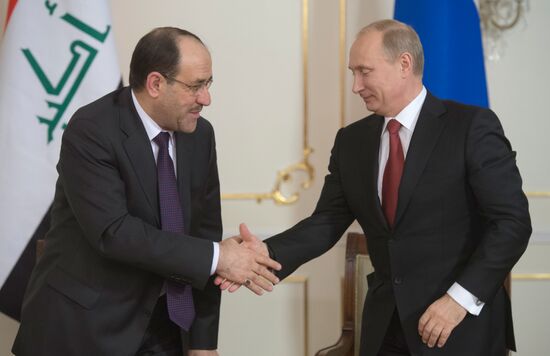 Vladimir Putin meets with Nouri al-Maliki in Novo-Ogaryovo