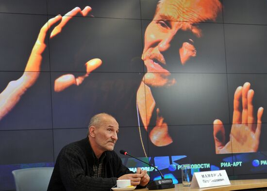 Press-conference of Peter Mamonov