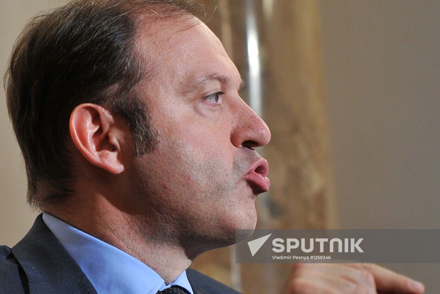 Oleg Mitvol gives a press conference