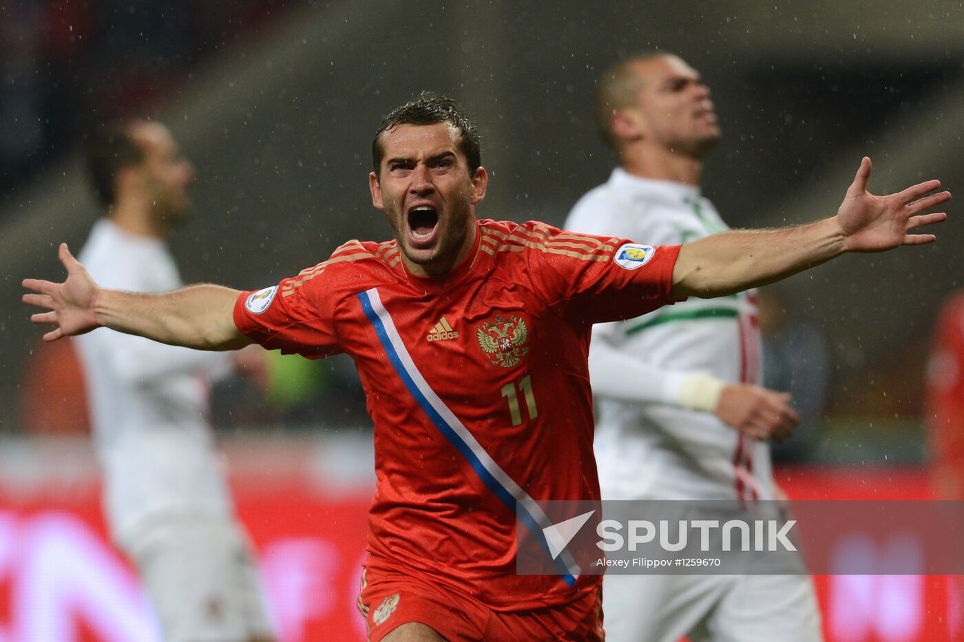 2014 FIFA World Cup qualification. Russia vs. Portugal