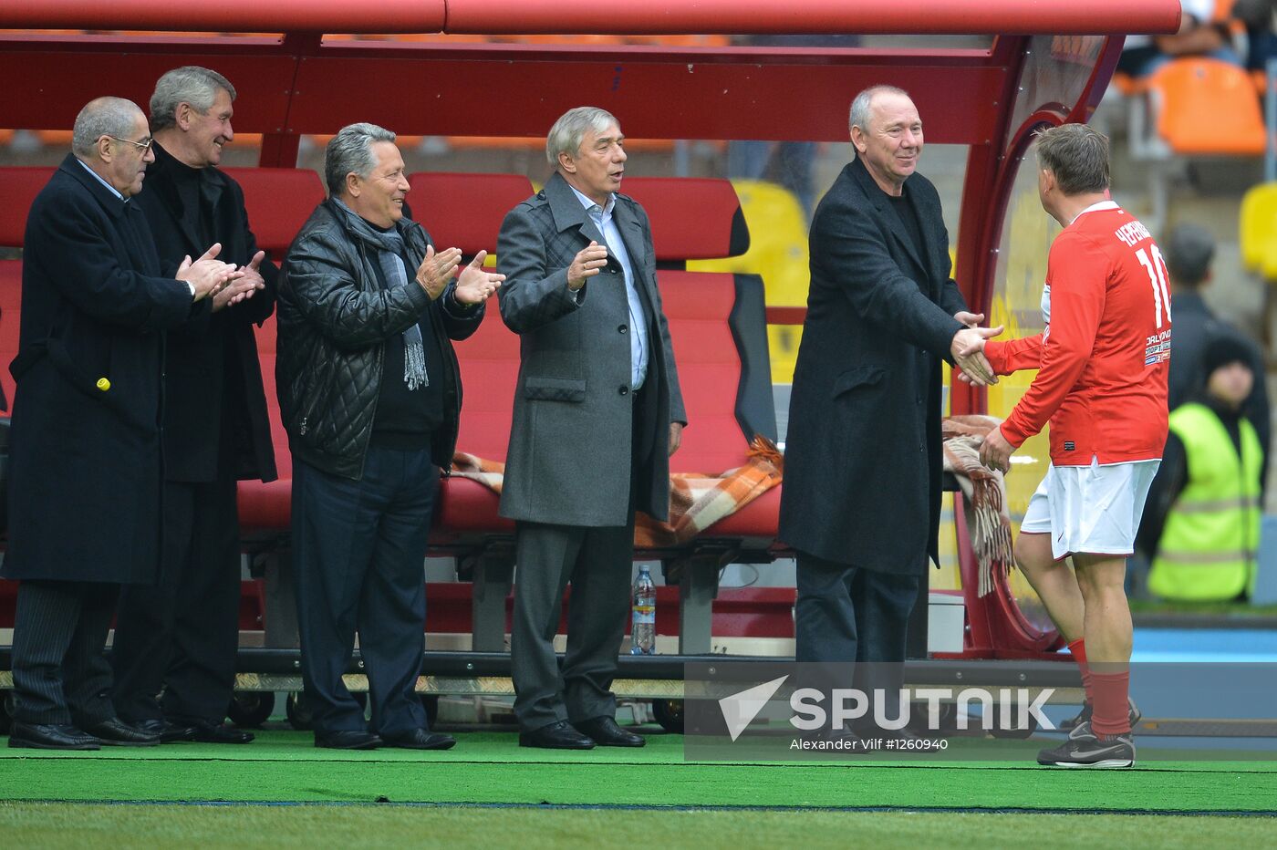 Charity football match between Spartak and CSKA former players