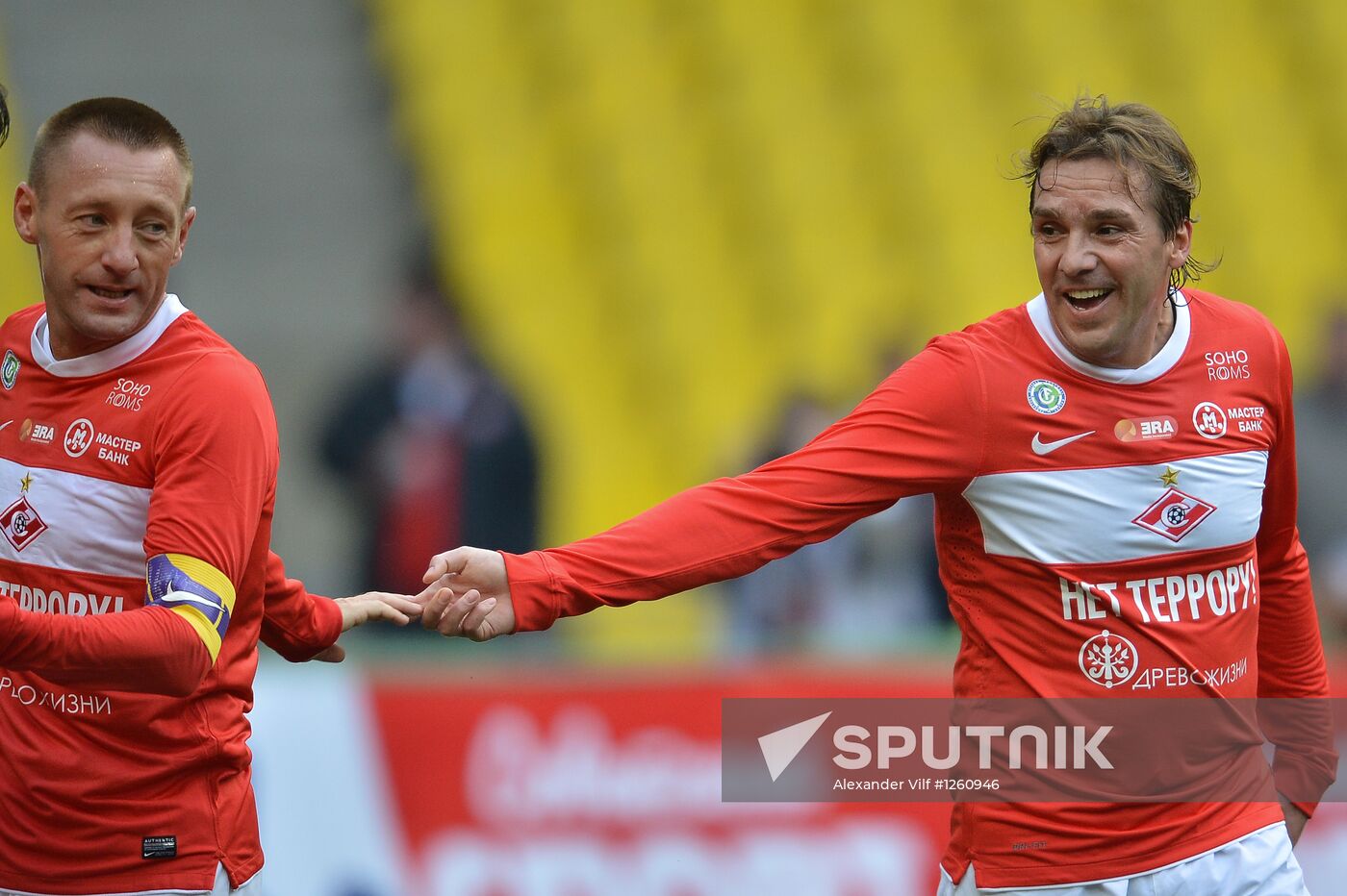 Charity match between Spartak and CSKA former players