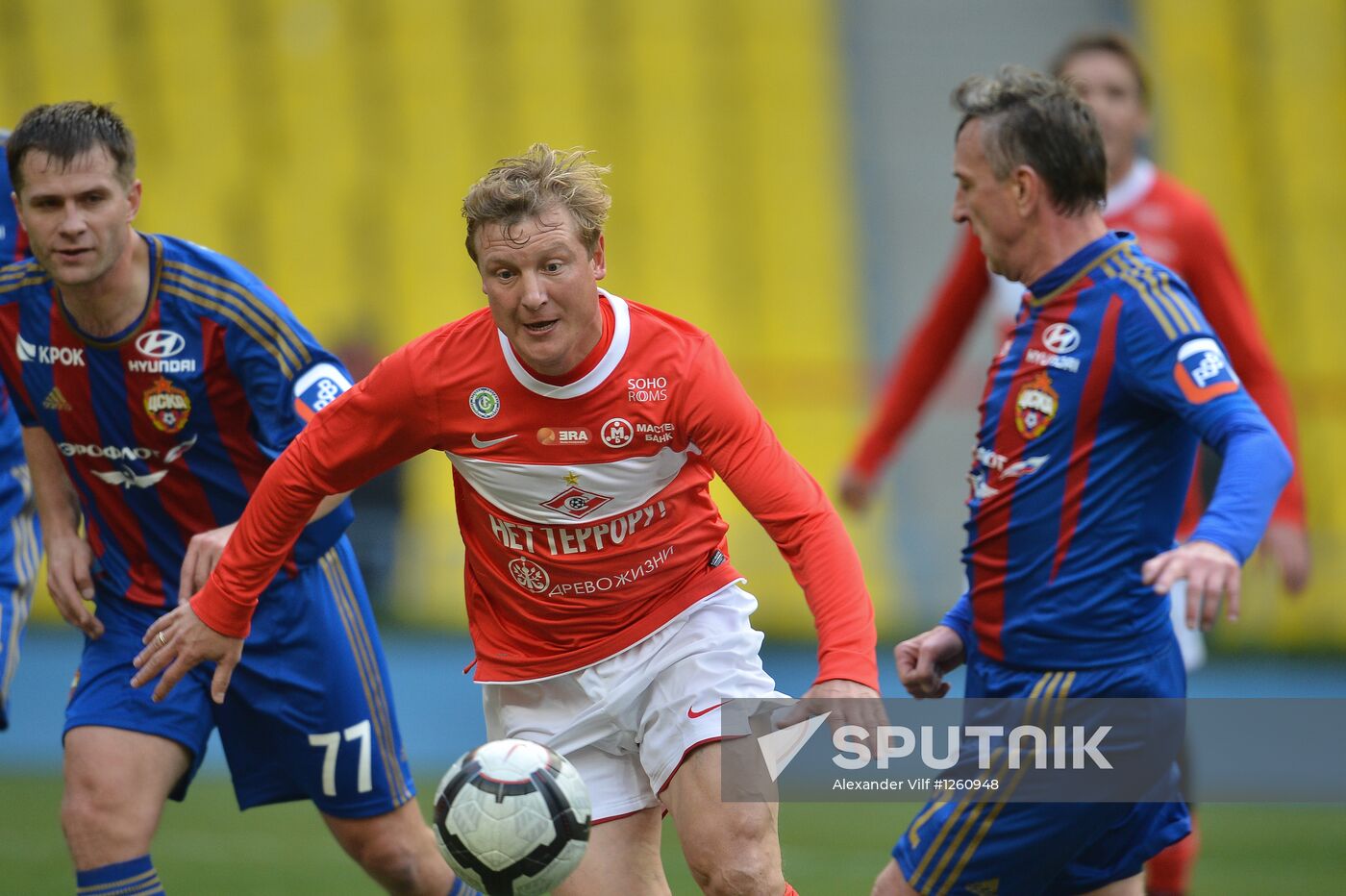 Charity match between Spartak and CSKA former players