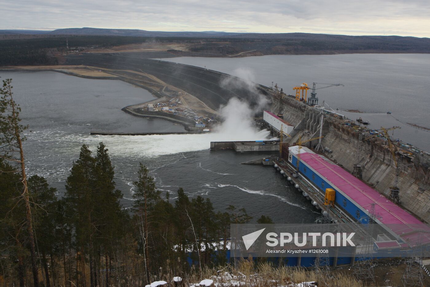 Boguchany Dam construction site