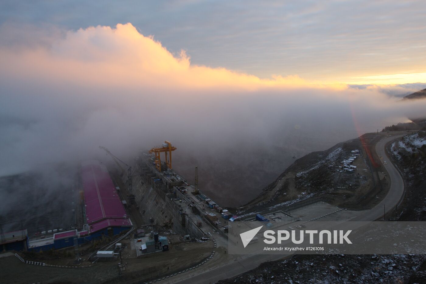 Boguchany Dam construction site