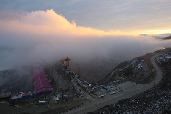 Boguchany Dam construction site