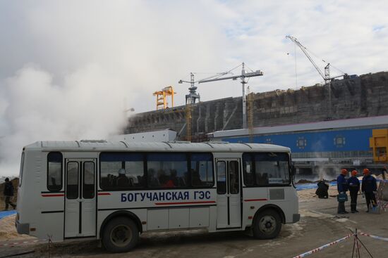 Boguchany Dam construction site