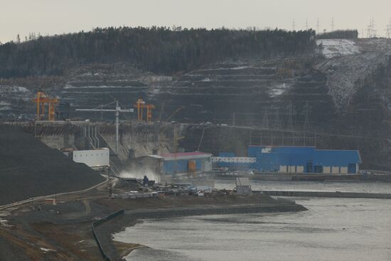 Boguchany Dam construction site
