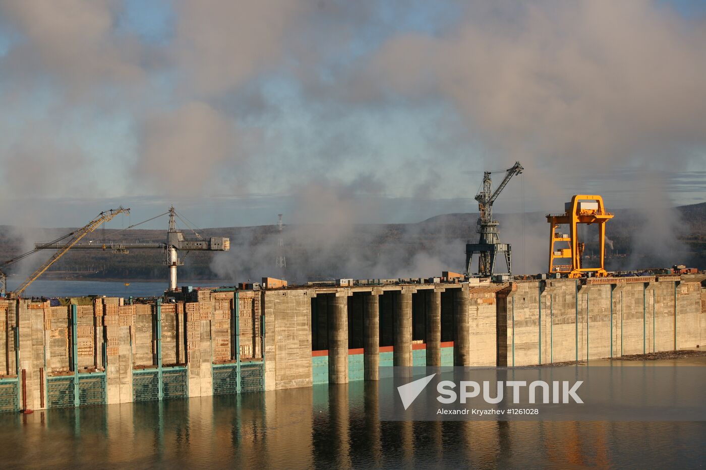 Boguchany Dam construction site
