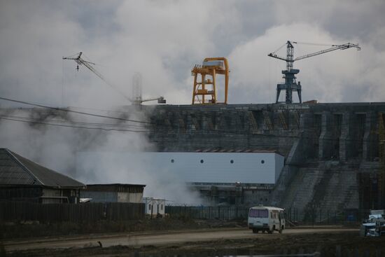 Boguchany Dam construction site