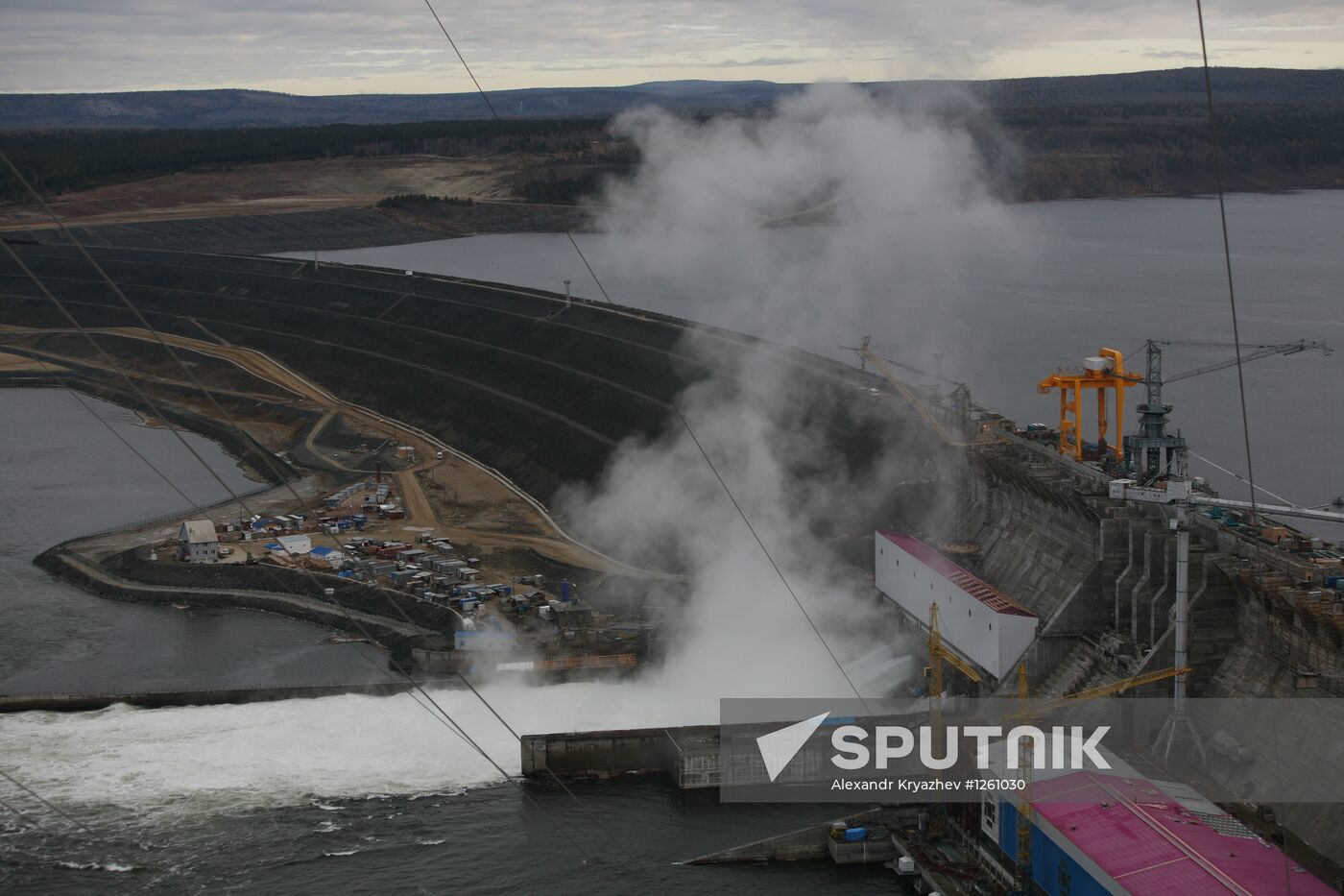 Boguchany Dam construction site