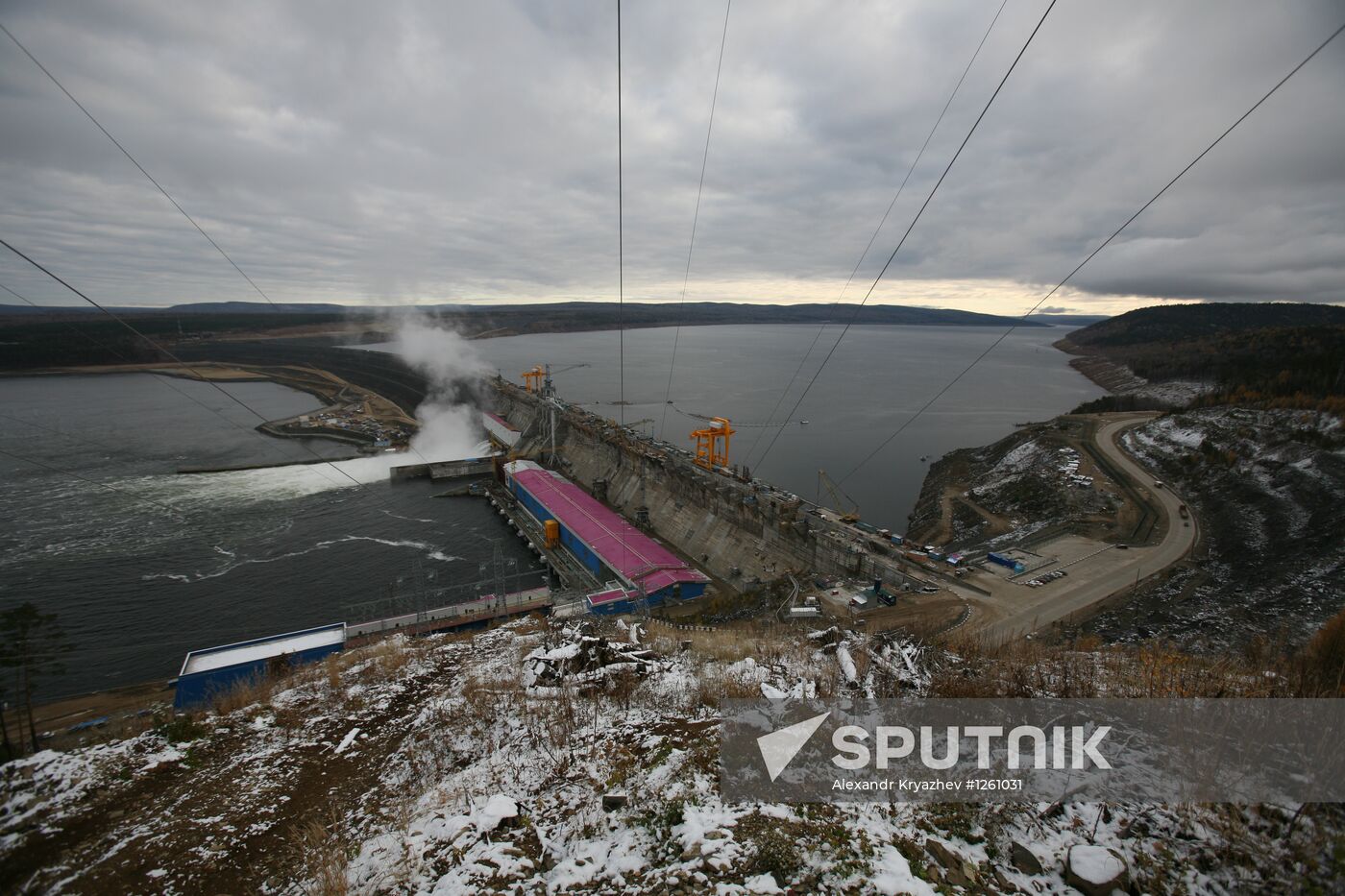 Boguchany Dam construction site