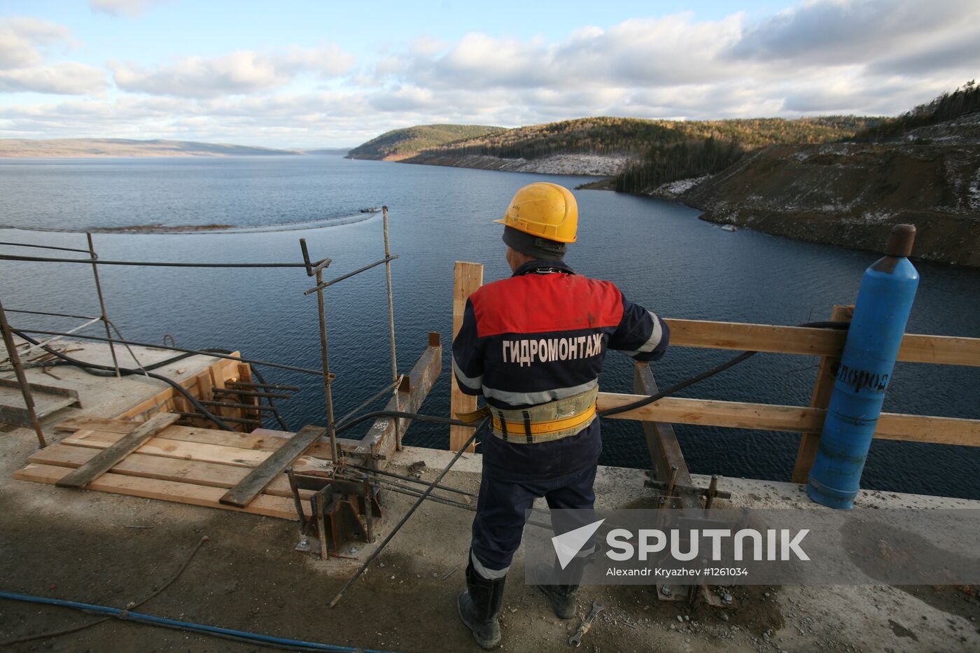 Boguchany Dam construction site