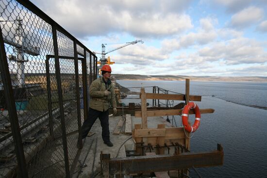 Boguchany Dam construction site