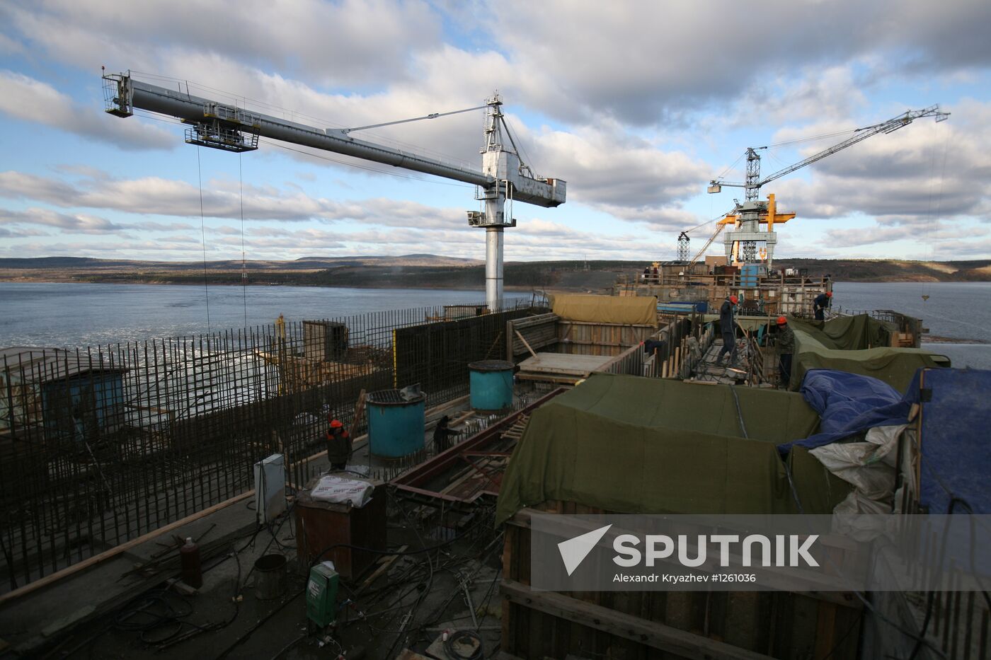 Boguchany Dam construction site
