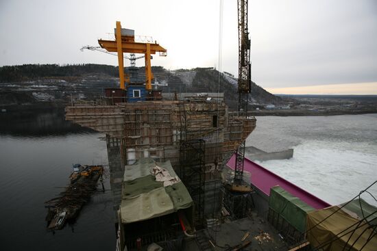 Boguchany Dam construction site