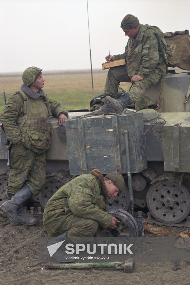Russian soldiers in Chechnya