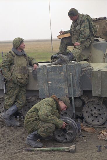 Russian soldiers in Chechnya