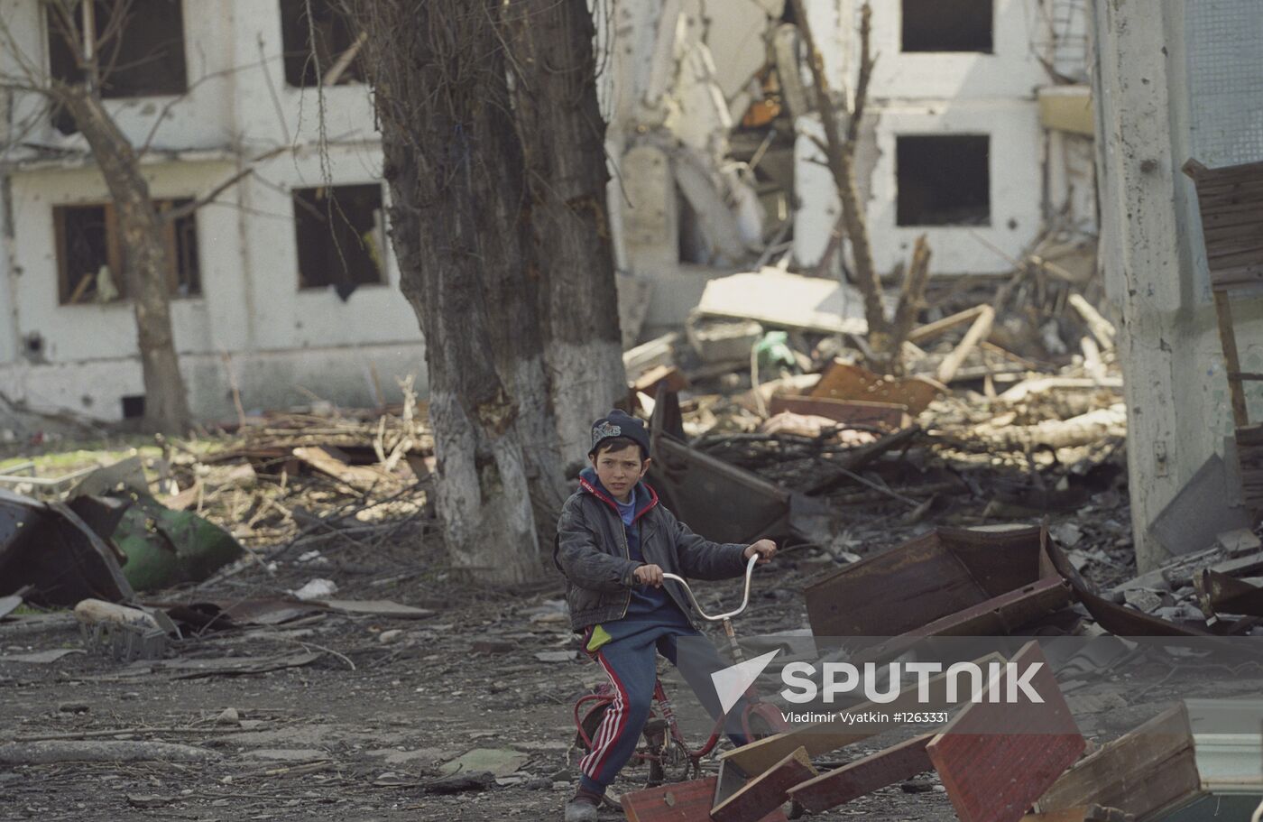 Young resident of Grozny