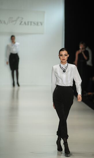 Slava Zaitsev showing in Mercedes-Benz Fashion Week Russia