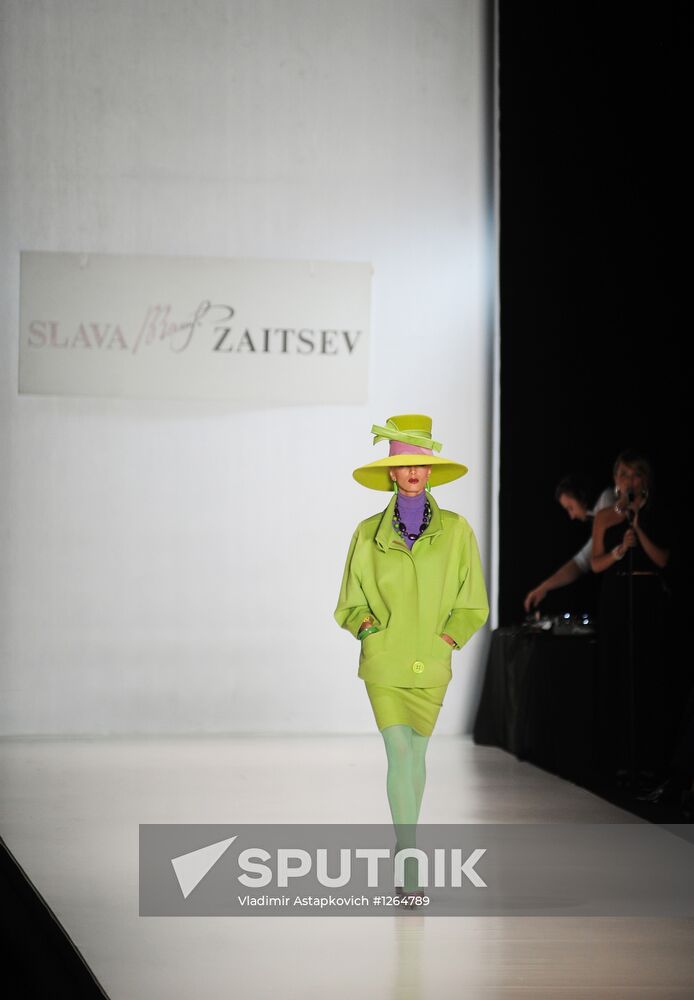 Slava Zaitsev showing in Mercedes-Benz Fashion Week Russia