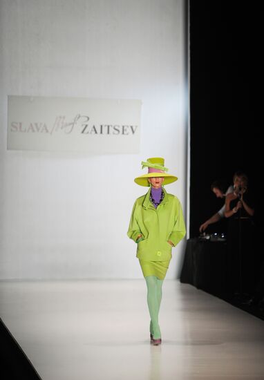 Slava Zaitsev showing in Mercedes-Benz Fashion Week Russia