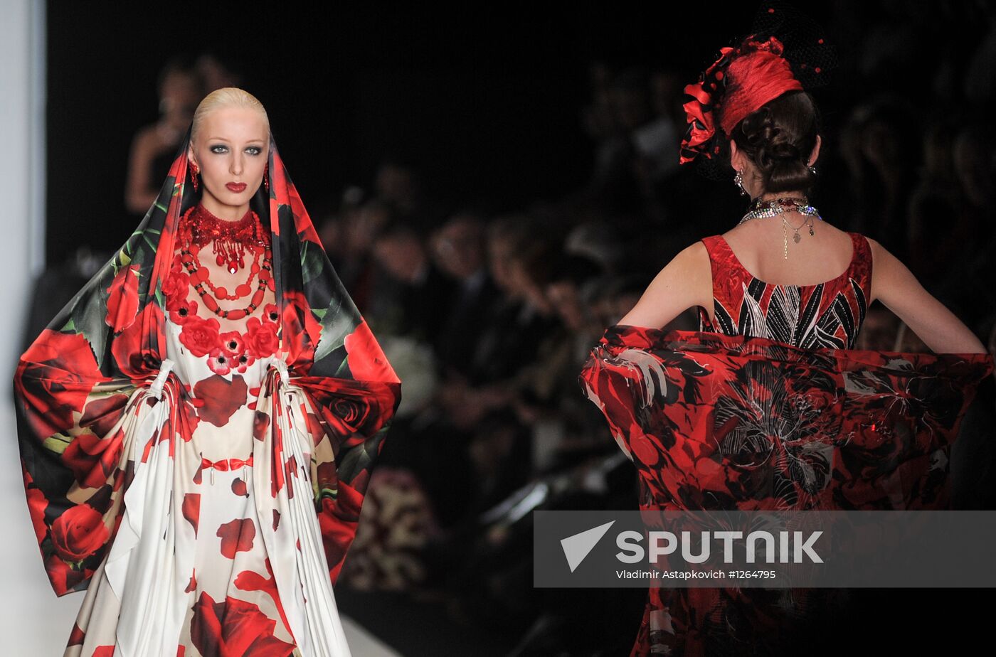 Slava Zaitsev showing in Mercedes-Benz Fashion Week Russia