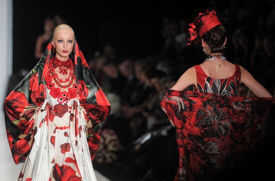 Slava Zaitsev showing in Mercedes-Benz Fashion Week Russia