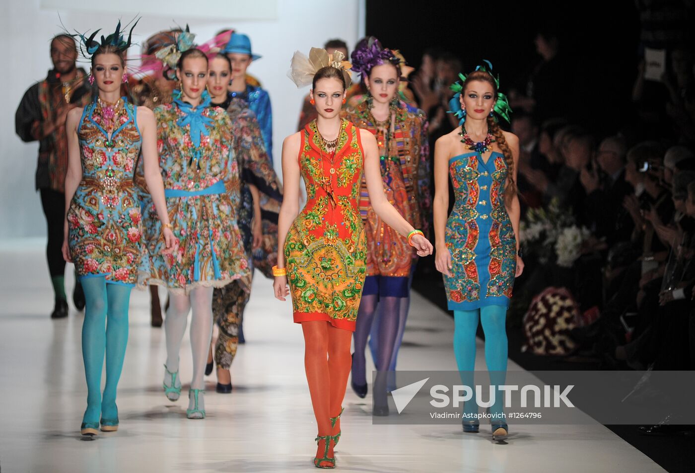 Slava Zaitsev showing in Mercedes-Benz Fashion Week Russia