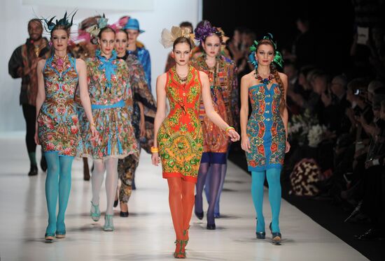 Slava Zaitsev showing in Mercedes-Benz Fashion Week Russia