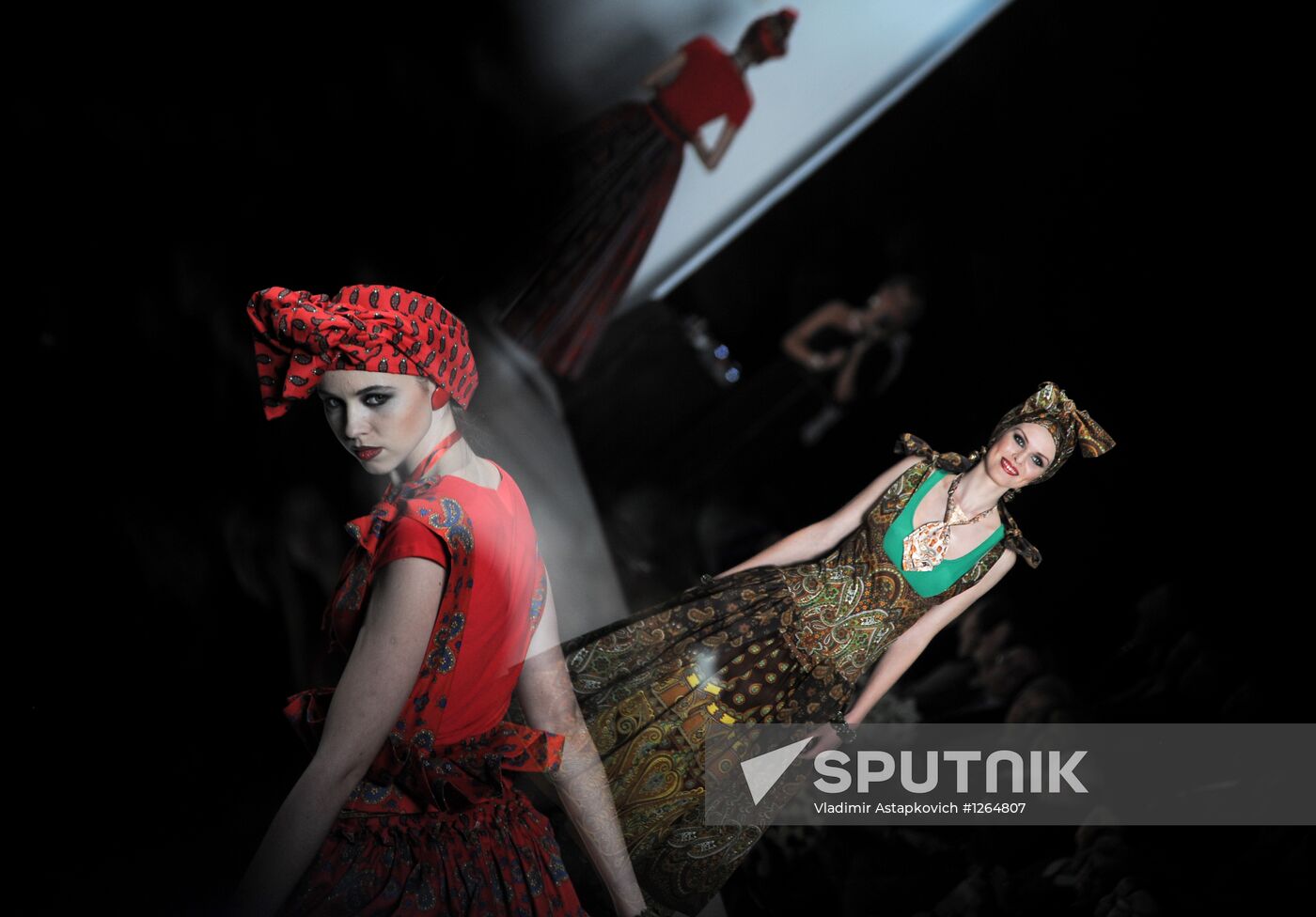 Slava Zaitsev showing in Mercedes-Benz Fashion Week Russia