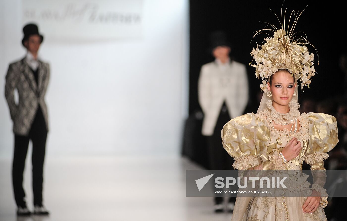 Slava Zaitsev showing in Mercedes-Benz Fashion Week Russia