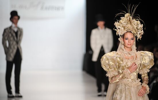 Slava Zaitsev showing in Mercedes-Benz Fashion Week Russia