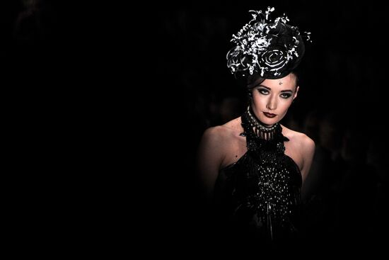 Slava Zaitsev fashion show at Mercedes-Benz Fashion Week Russia