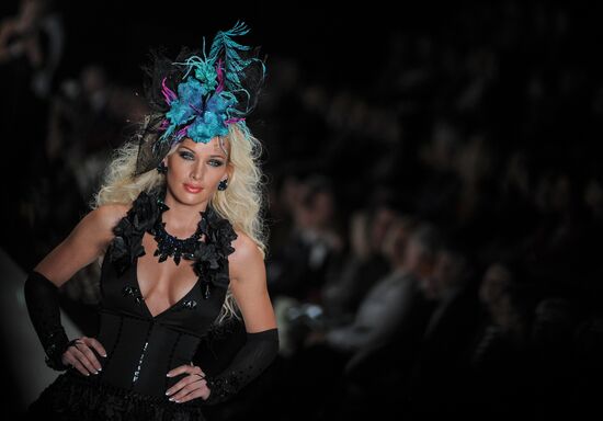 Slava Zaitsev fashion show at Mercedes-Benz Fashion Week Russia