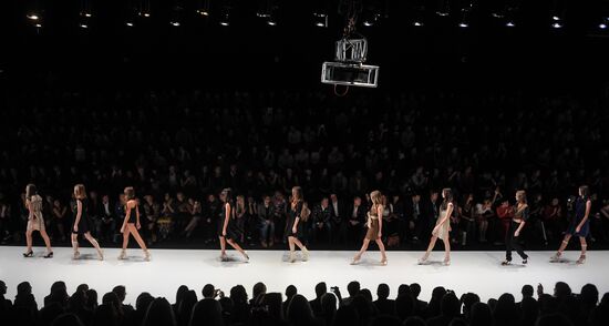 Dasha Gauser fashion show at Mercedes-Benz Fashion Week Russia