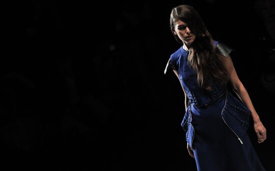 Dasha Gauser fashion show at Mercedes-Benz Fashion Week Russia