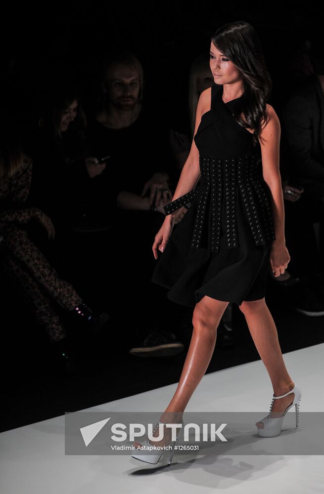Dasha Gauser fashion show at Mercedes-Benz Fashion Week Russia